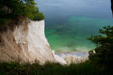 The white cliffs of Mons Klint in Denmarkの写真素材