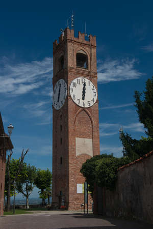 Belvedere Tower in Mondovi Piazza in Piedmontの写真素材