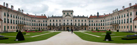 The Rococo Castle of Esterhazy situated in Fertod, also called the Hungarian Versaillesのeditorial素材