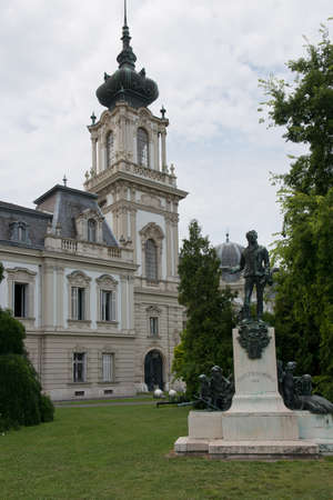 the Festetics Palace, a baroque palace in Keszthely, on the Lake Balaton, Hungaryのeditorial素材