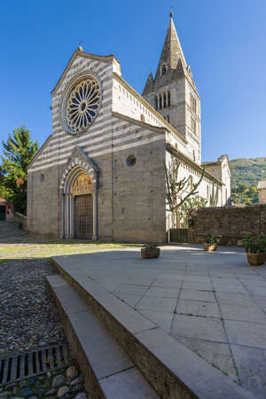 the ancient Basilica dedicated to the Fieschi Family situated in Liguriaの写真素材