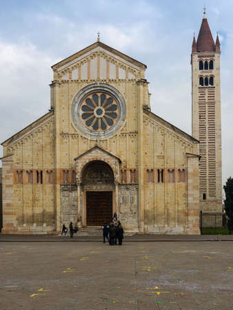 The church of San Zeno, one of the most important of Veronaの写真素材