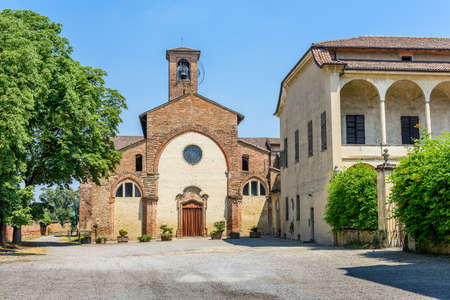 Cistercian Abbey of Saint Mary in Rivalta Scrivia, founded in 1151の写真素材