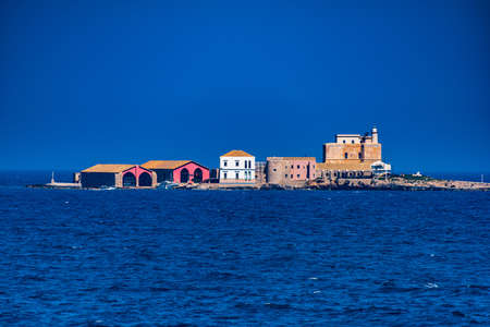 Formica Island, one of tha aegadian Islands, near Trapani, where a tuna factory was