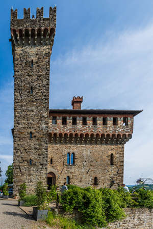 The old castle of Trisobbio, a little village in Piedmont near Ovadaのeditorial素材