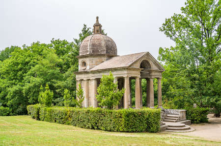 Chapel in the Park of the Monsters of Bomarzo, also called Sacred Grove. a manieristic Garden in Lazio, Italyの写真素材