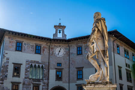 Piazza dei Cavalieri (Knights' Square) is the second main square in Pisaの写真素材