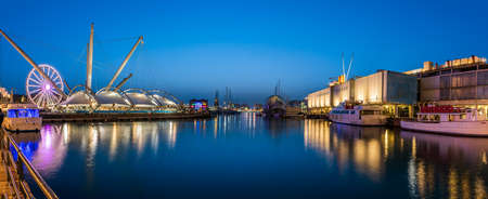 The old harbour ("porto antico" in Italian) is the ancient part of the port of Genoa. In 1982 was redeveloped as area for public access, restoring the historical buildingsのeditorial素材