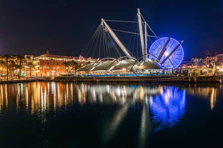 The old harbour ("porto antico" in Italian) is the ancient part of the port of Genoa. In 1982 was redeveloped as area for public access, restoring the historical buildingsのeditorial素材