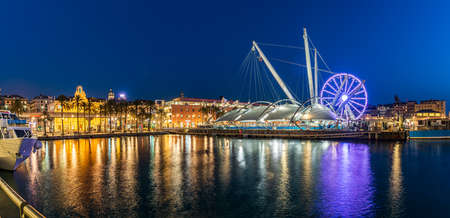 The old harbour ("porto antico" in Italian) is the ancient part of the port of Genoa. In 1982 was redeveloped as area for public access, restoring the historical buildingsのeditorial素材