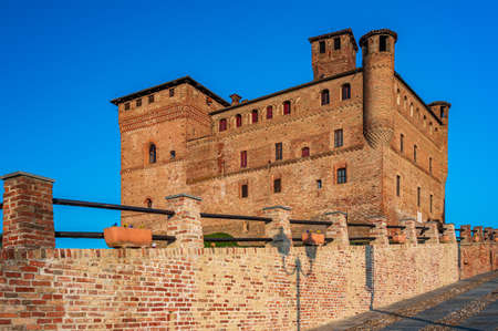The castle of Grinzane Cavour in the vineyard of Langhe an Unesco World Heritage SIteのeditorial素材