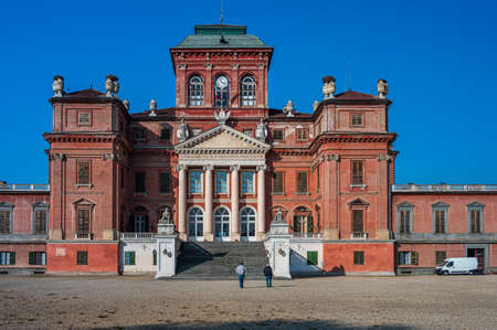 Royal Castle of Racconigi, situated in Piedmont, is part of the World Heritage Site Residences of the Royal House of Savoy.のeditorial素材