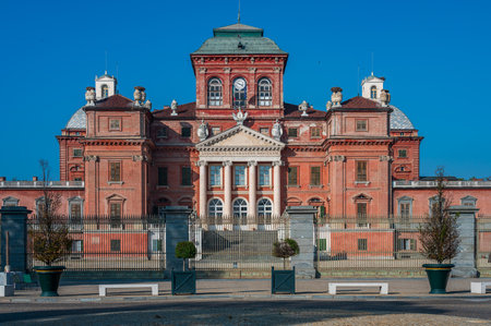 Royal Castle of Racconigi, situated in Piedmont, is part of the World Heritage Site Residences of the Royal House of Savoy.のeditorial素材