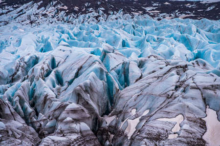 Icebergs coming from Vatnajokull located on the Diamond Beach near Jokulsarlon, in South Icelandの写真素材