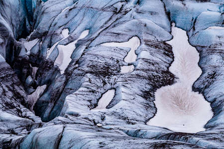 Icebergs coming from Vatnajokull located on the Diamond Beach near Jokulsarlon, in South Icelandの写真素材