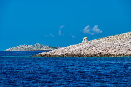 The Kornati Archipelago located in the northern part of Dalmatia, south from Zadar and west from Å ibenik.の写真素材