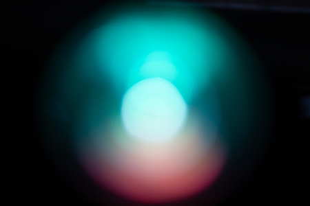 Abstract blurred colorful light background. Lens glow and shiny.の写真素材