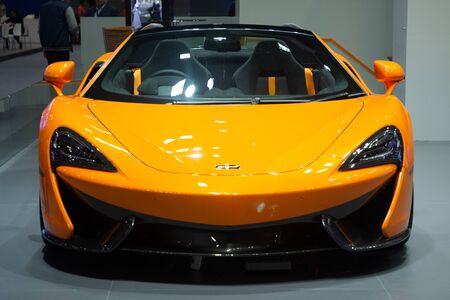 Thailand - Dec , 2018 : front view of McLaren 720S super sports  car  presented in motor expo Nonthaburi Thailand - imageのeditorial素材