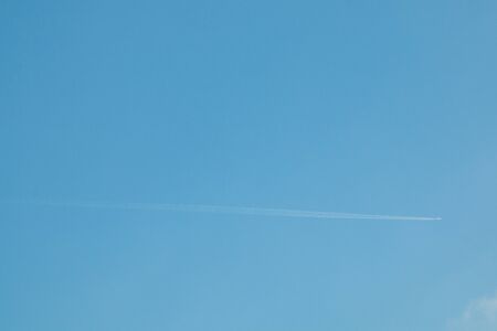 mini plane in blue sky