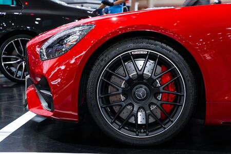 Thailand - April, 2019 : Mercedes Benz AMG on display at Thailand International Motor Showのeditorial素材