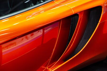 Thailand - April, 2019 : Mclaren Mp4-12c on display at Thailand International Motor Showのeditorial素材