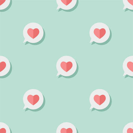 Vector graphic - seamless pattern with heartsのイラスト素材