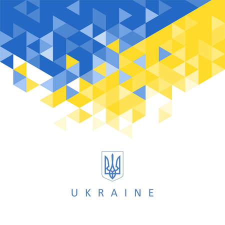 The national symbol of the Ukraine - abstract backgroundのイラスト素材