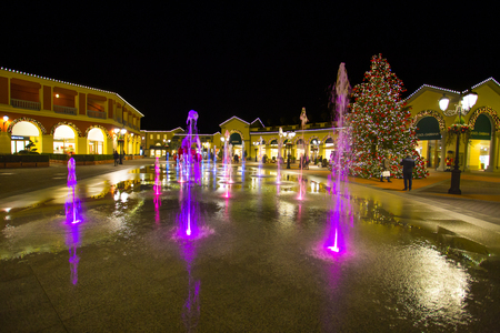Shopping center on Christmas days, Italyのeditorial素材