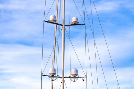 Radar shaft of a sailing boat