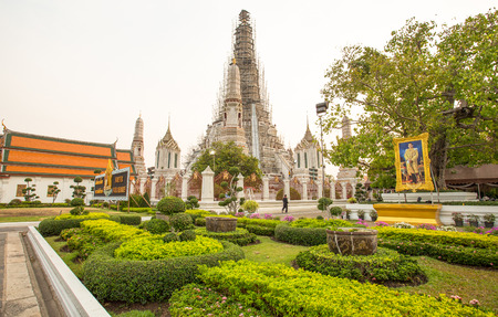 Wat Arun Temple, near Chao Praya river, Bangkok, Thailand