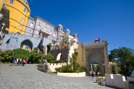 Pena National Palace in Sintra, Portugal (Palacio Nacional da Pena).のeditorial素材
