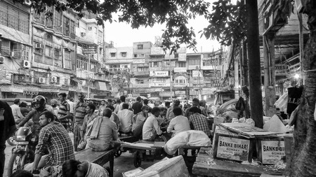 JAIPUR, INDIA OCTOBER 20, 2017 - City life on the streets of Jaipur, India, Asia.のeditorial素材