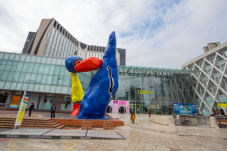 PARIS, FRANCE, SEPTEMBER 7, 2018 - View of La Defense buildings, a major business district of the city, Paris, Franceのeditorial素材