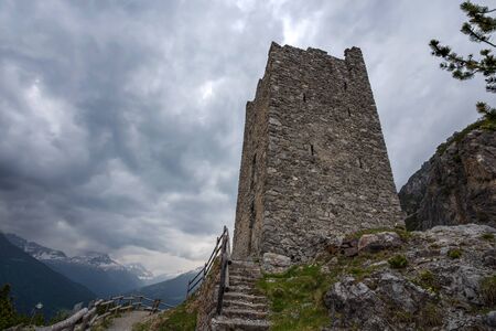 Fraele Towers (Torri di Fraele), Valdidentro, North Valtellina, Lombardy, Italyの写真素材