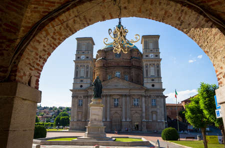 VICOFORTE, ITALY JUNE 24, 2021 - Vicoforte Sanctuary, Cuneo province, Piedmont, Italy, the largest...