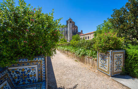 TOMAR, PORTUGAL JUNE 18, 2016 - The Convent of the Order of Christ is a religious building and Roman Catholic building in Tomar, Portugal. UNESCO World Heritageのeditorial素材