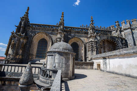 TOMAR, PORTUGAL JUNE 18, 2016 - The Convent of the Order of Christ is a religious building and Roman...