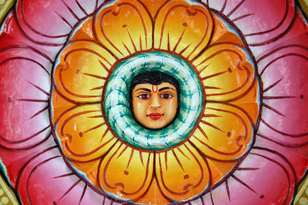 hindu color decorationの写真素材