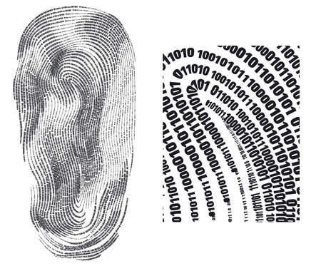 Digital finger print - web signatureの写真素材