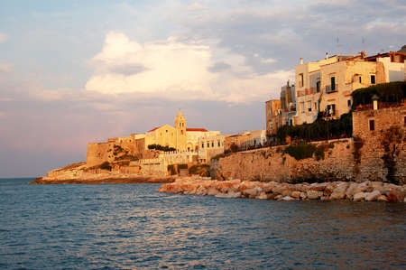 Vieste old city, in Gargano (Puglia), south Italy