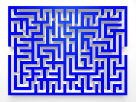 Labyrinth Maze.3D Top view.