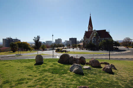 Church in Windhoek, Namibiaの写真素材