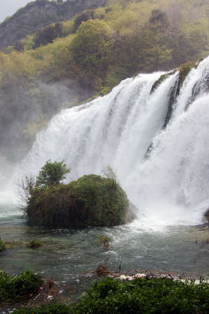 Power of Water - Marmore falls detail - Best of Italyの写真素材