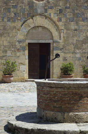 Tuscany Medieval Village - Monteriggioni - Italyの写真素材