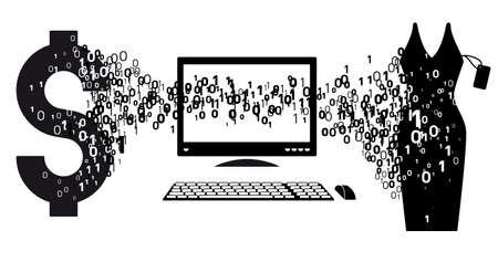 e-commerce concept - vector illustrationのイラスト素材