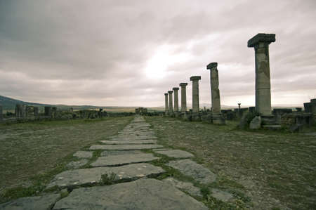 Volubilis - Roman ruins near Fez and Meknes - Best of Moroccoの写真素材
