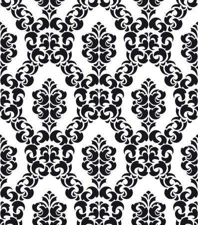 Damask Style Pattern Background - BW texture - Vector Include layer whit pattern design sourceの写真素材