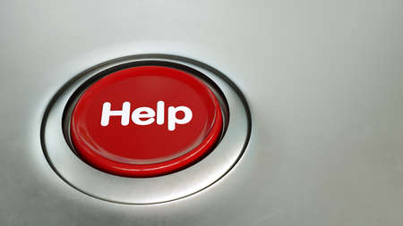 red help buttonの写真素材