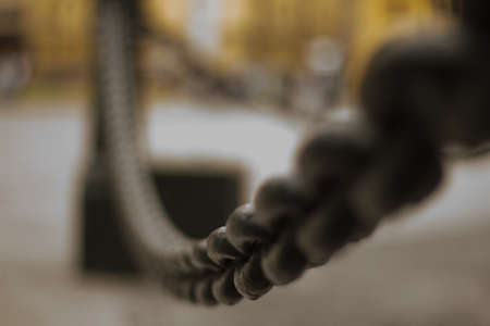 chained linksの写真素材