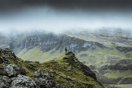Quiraing - the most beautiful landscape in Scotlandの写真素材